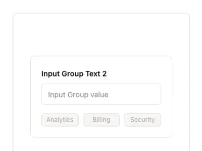 Input Group Text 2 preview