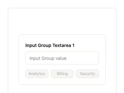 Input Group Textarea 1 preview