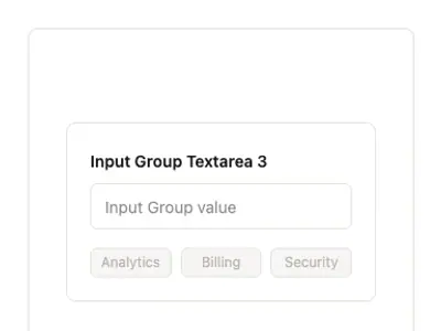 Input Group Textarea 3 preview