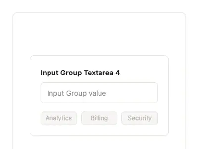Input Group Textarea 4 preview