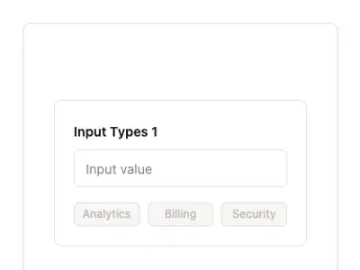Input Types 1 preview