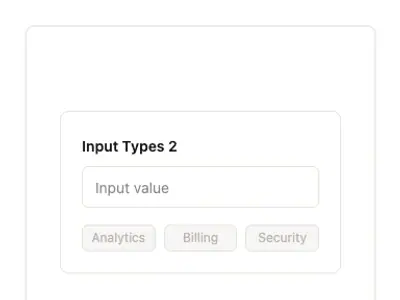 Input Types 2 preview