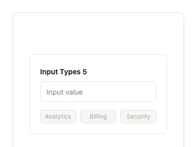 Input Types 5 preview