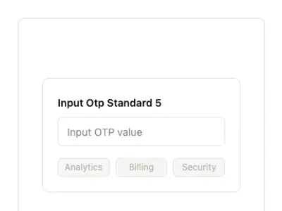 Input Otp Standard 5 preview