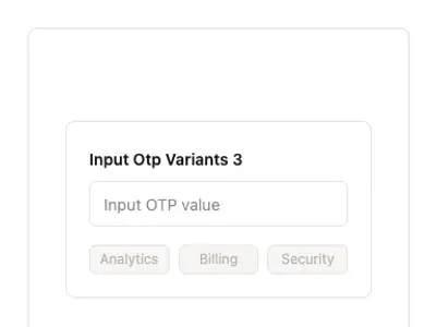 Input Otp Variants 3 preview