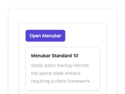 Menubar Standard 10 preview