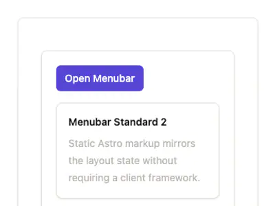 Menubar Standard 2 preview