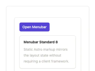 Menubar Standard 8 preview