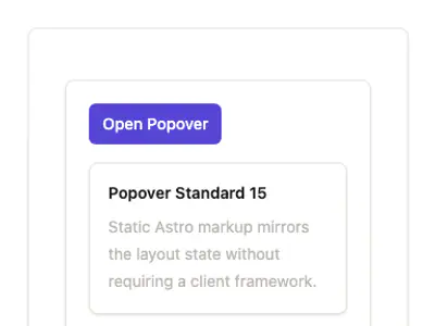 Popover Standard 15 preview