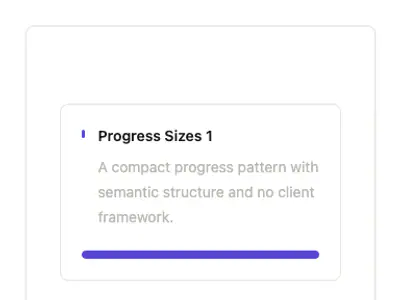 Progress Sizes 1 preview