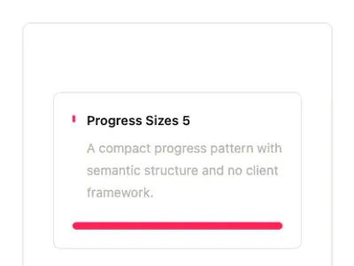 Progress Sizes 5 preview