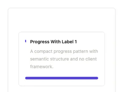 Progress With Label 1 preview