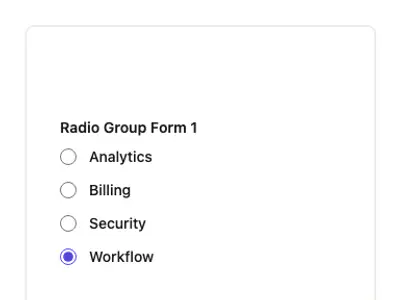 Radio Group Form 1 preview