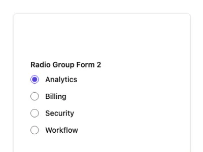 Radio Group Form 2 preview