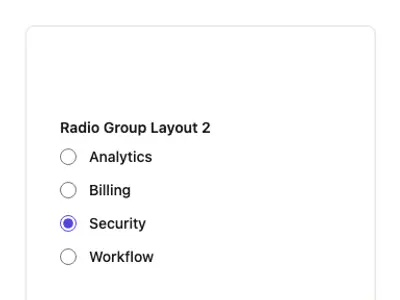 Radio Group Layout 2 preview