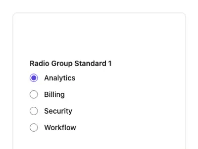 Radio Group Standard 1 preview