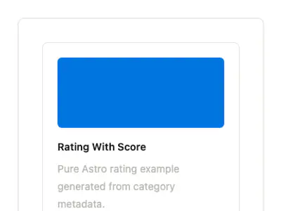 Rating With Score preview