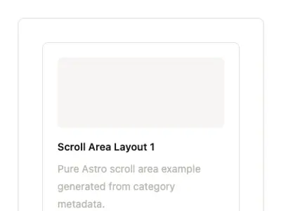 Scroll Area Layout 1 preview
