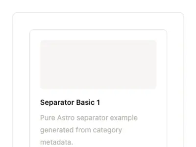 Separator Basic 1 preview