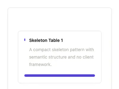 Skeleton Table 1 preview