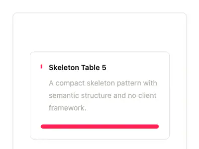 Skeleton Table 5 preview