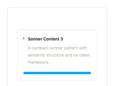 Sonner Content 3 preview