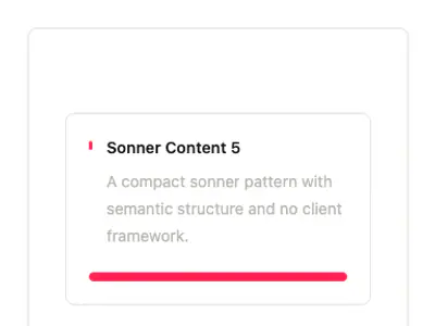 Sonner Content 5 preview