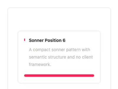 Sonner Position 6 preview