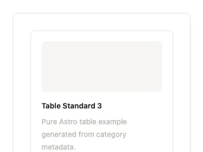Table Standard 3 preview
