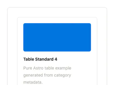 Table Standard 4 preview