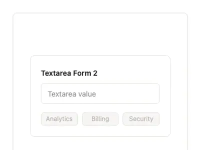 Textarea Form 2 preview