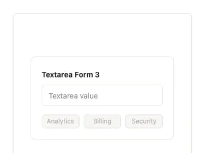 Textarea Form 3 preview