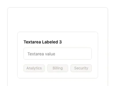 Textarea Labeled 3 preview