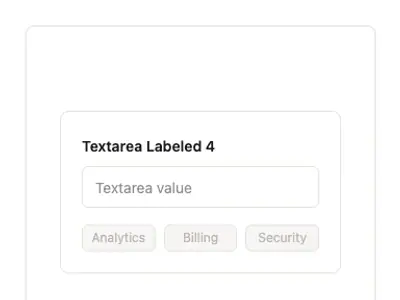Textarea Labeled 4 preview