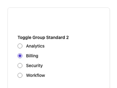 Toggle Group Standard 2 preview