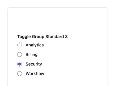 Toggle Group Standard 3 preview