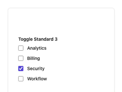 Toggle Standard 3 preview